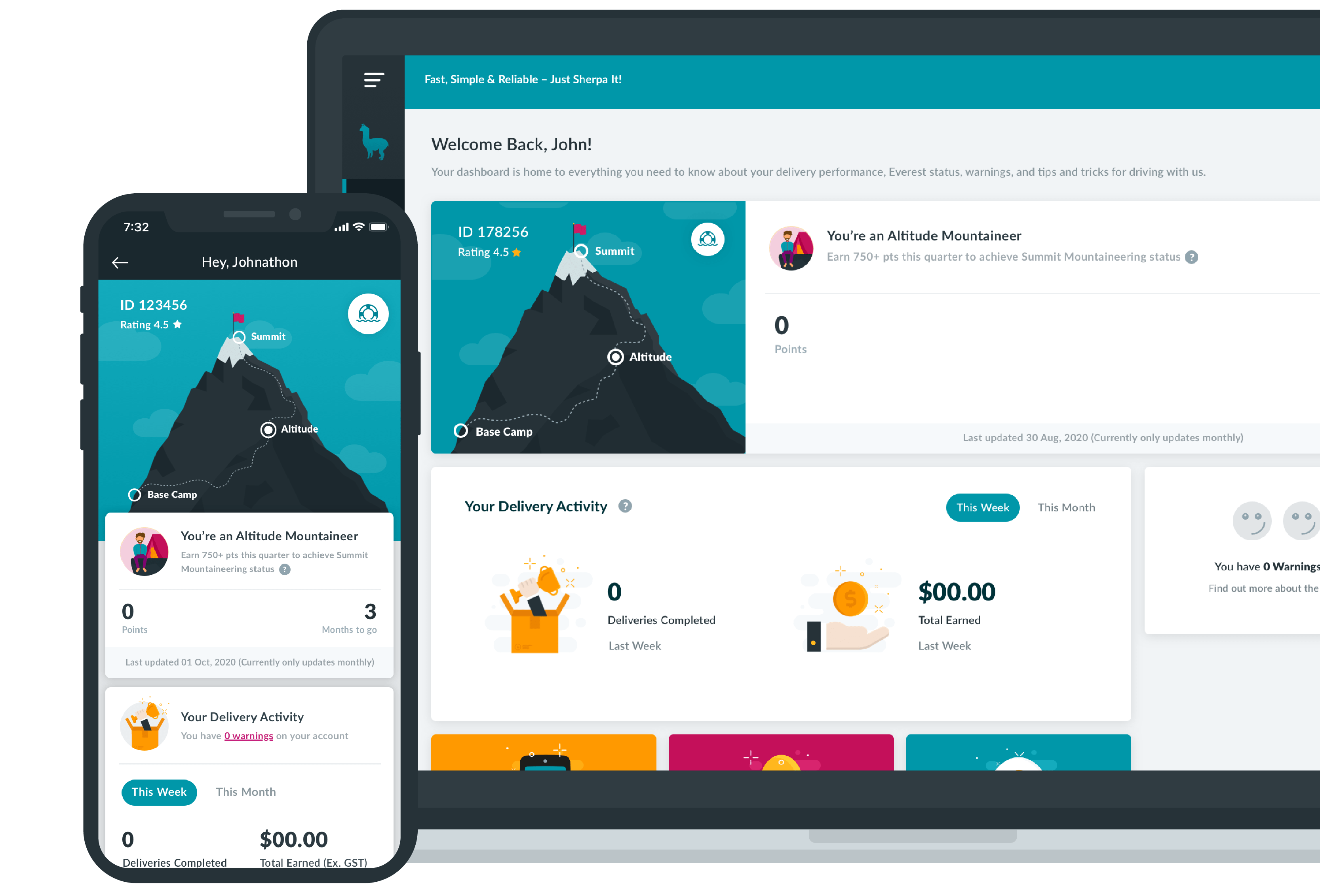 Is there any sort of Sherpa rewards system? Sherpa Drivers