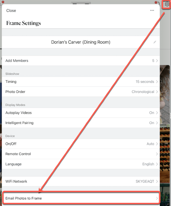 Sending Photos by email Aura Help Center