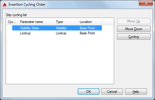 Insertion Cycling Order Dialog Box | AutoCAD | Autodesk Knowledge Network