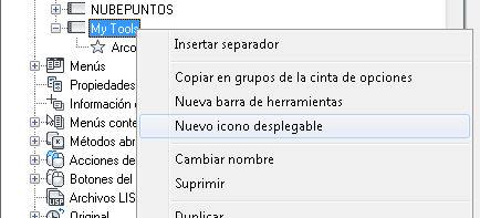 Para Personalizar Un Icono Desplegable De Una Barra De Herramientas Autocad Lt 2016 Autodesk Knowledge Network