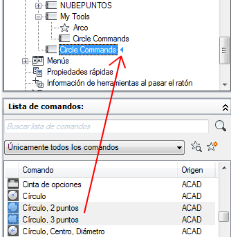 Para Personalizar Un Icono Desplegable De Una Barra De Herramientas Autocad Lt 2016 Autodesk Knowledge Network