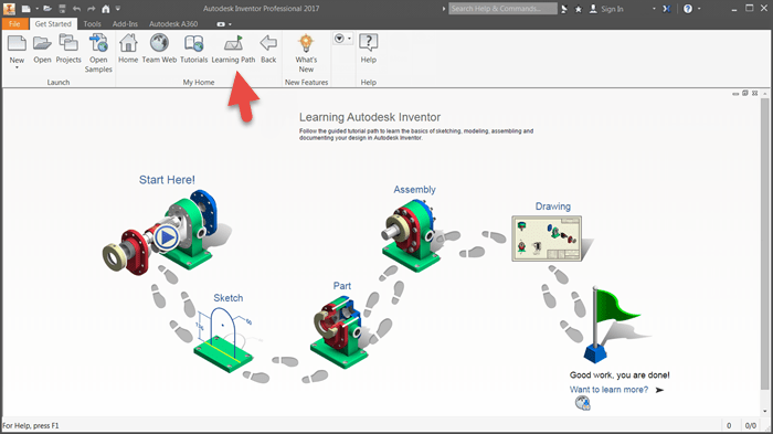 Get Started Tutorials Inventor 2017 Autodesk Knowledge