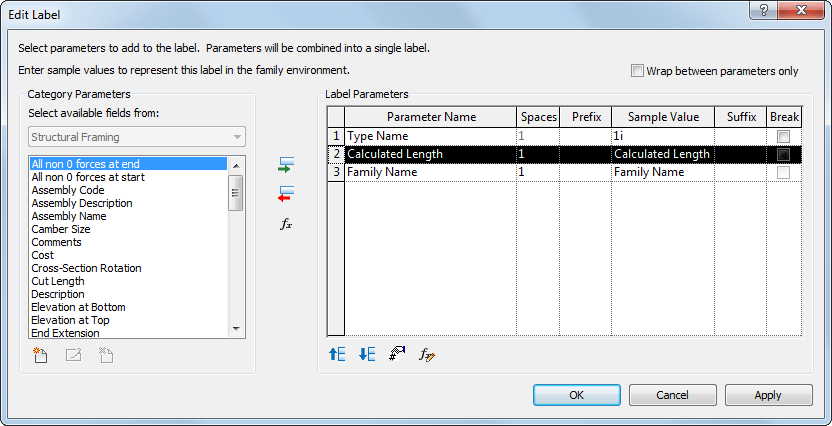 35 Revit Label Labels Information List