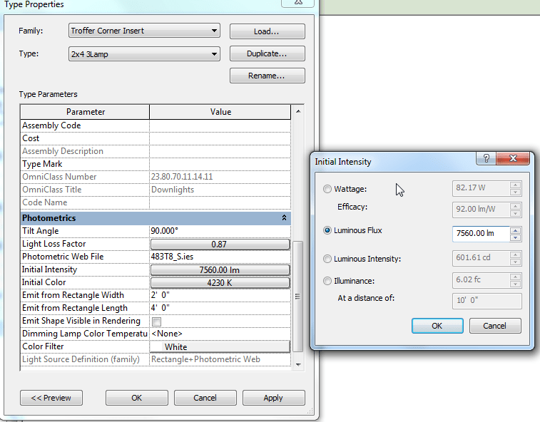 About Lighting Calculations Revit Products 2018 Autodesk Knowledge