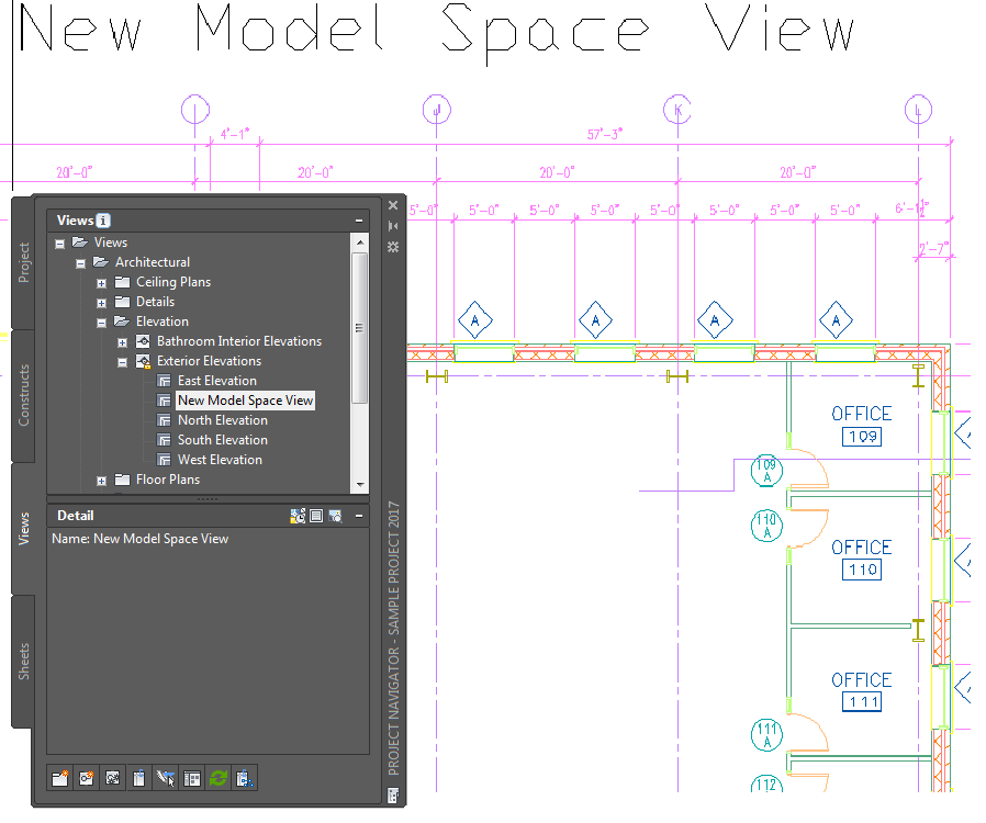 To Create a Model Space View AutoCAD Architecture 2019 Autodesk