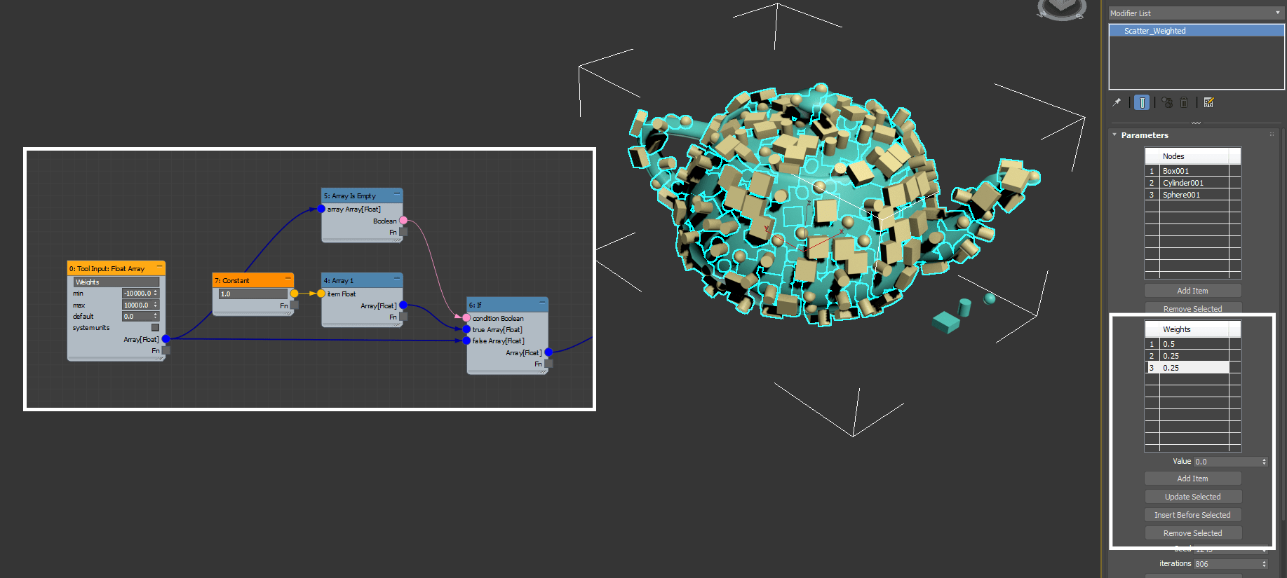 Tool Input Float Array