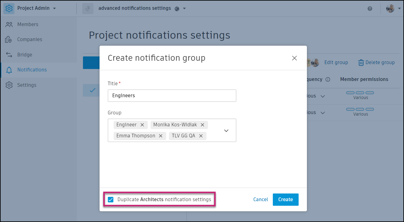 Email Notification Settings