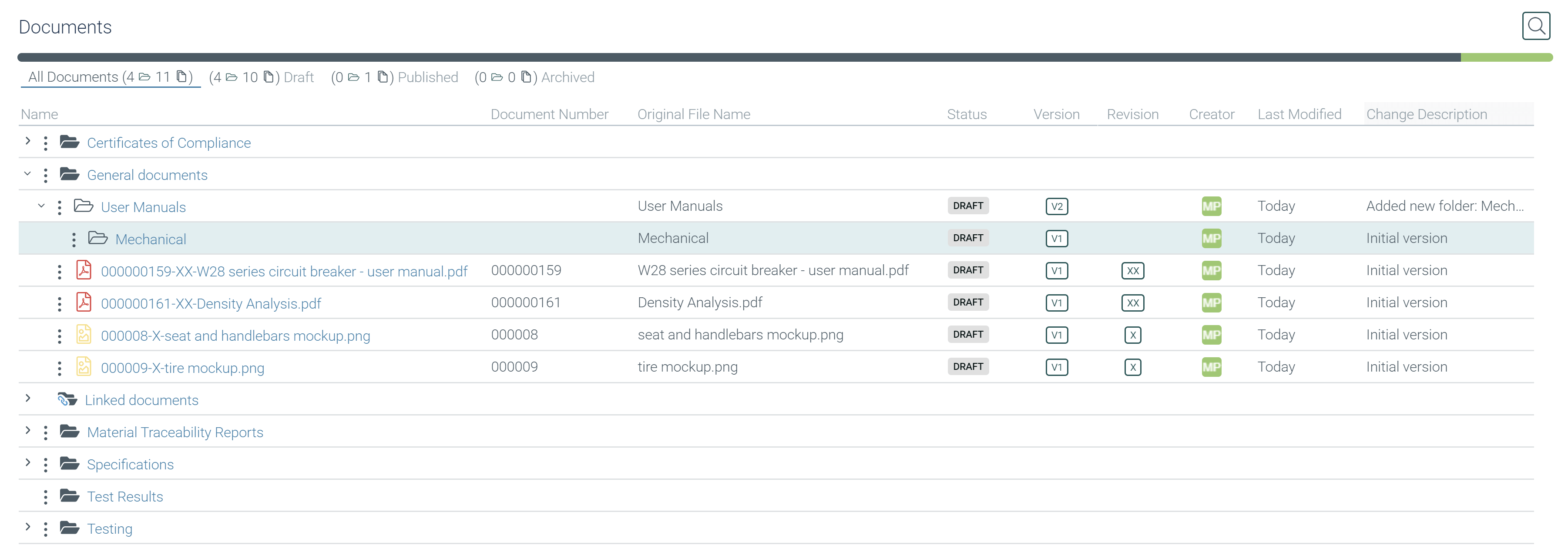 Creating a new folder