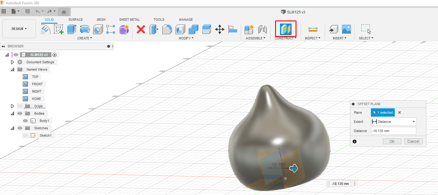 Come misurare un'area di una sezione analizzata in Fusion