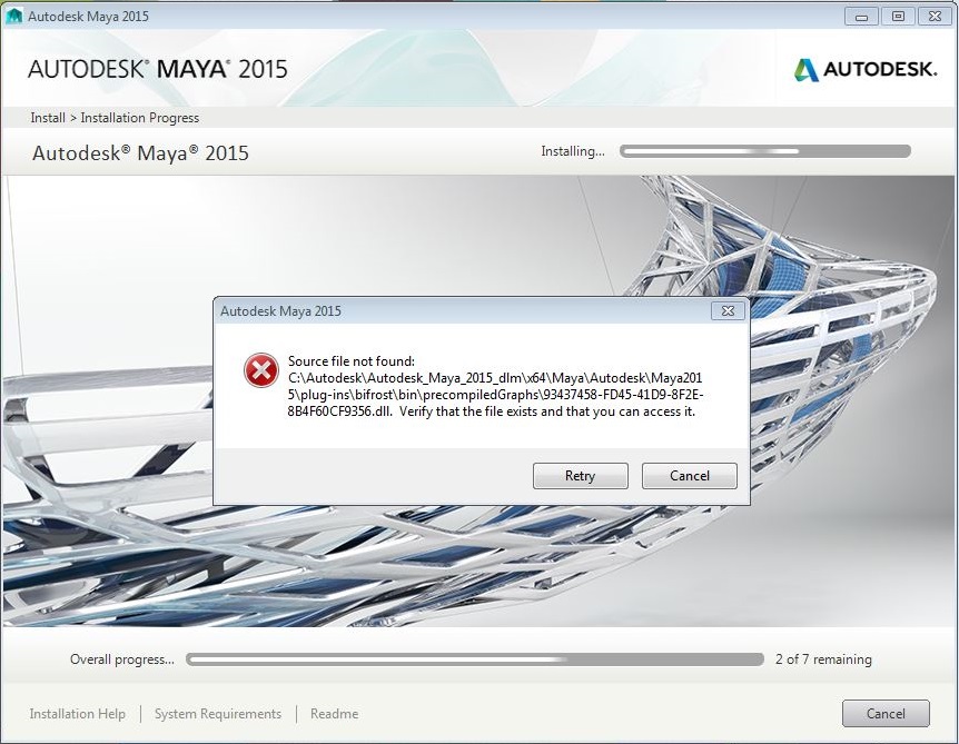 Error "Source file not found 93437458FD4541D98F2E8B4F60CF9356.dll"