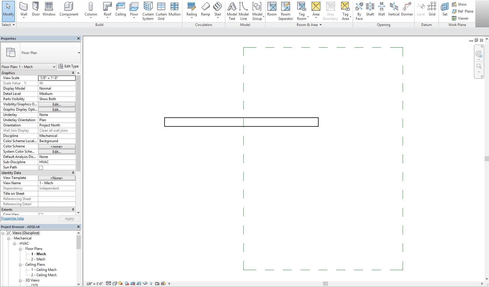 Plan region does not cut MEP systems at the edge of the plan region in