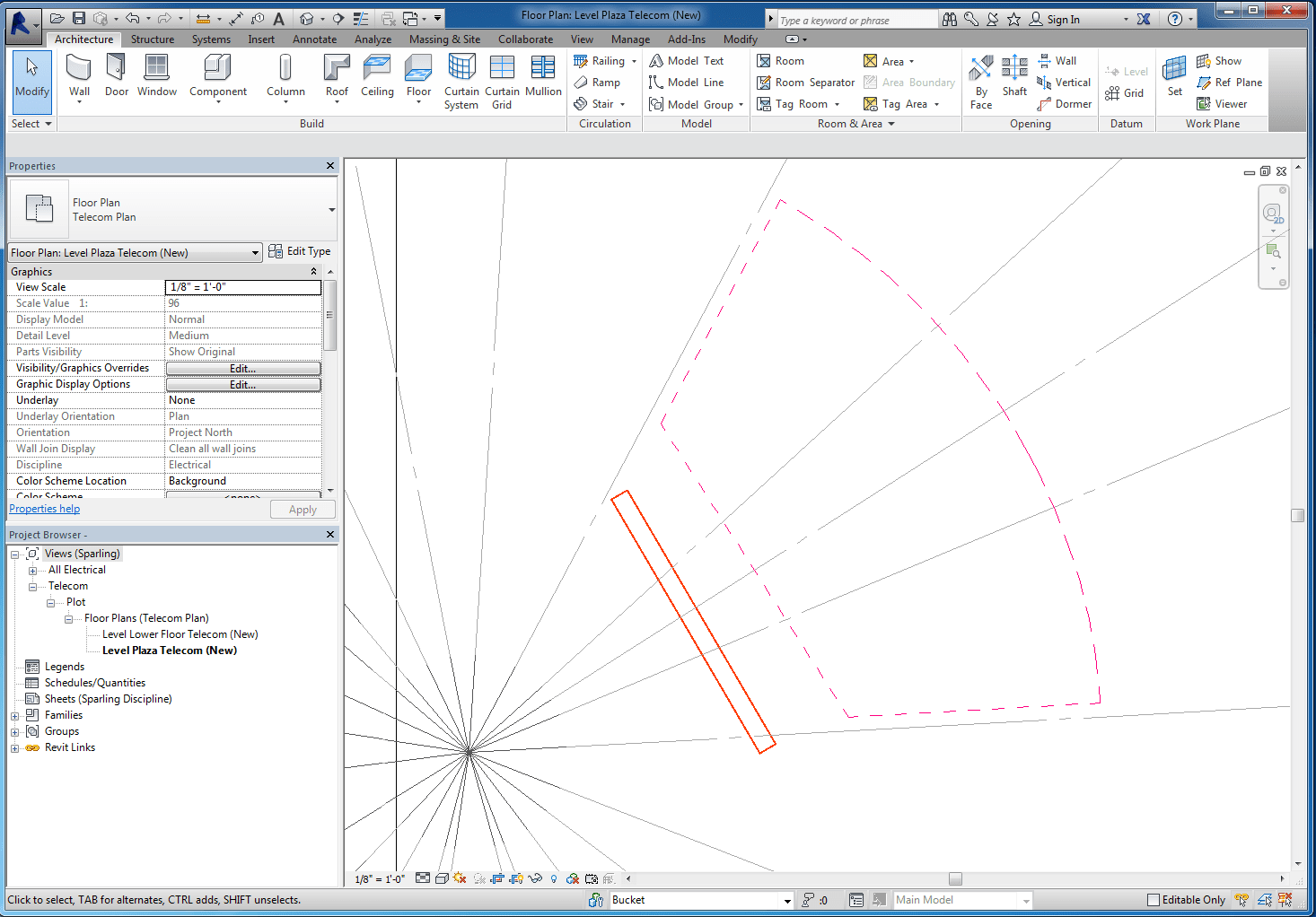Plan region does not cut MEP systems at the edge of the plan region in