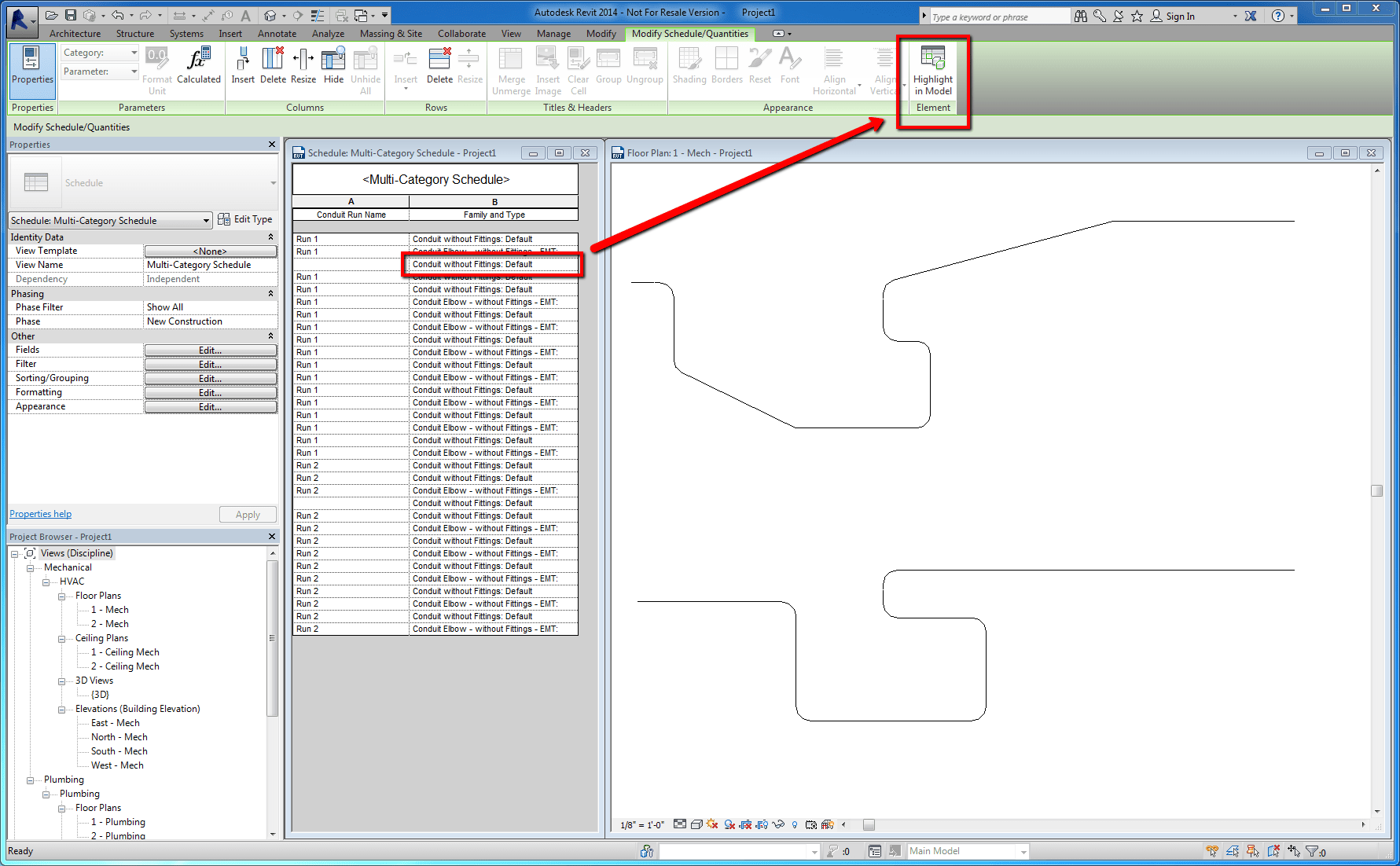 Revit How to create a Conduit Run schedule Revit Autodesk Knowledge Network