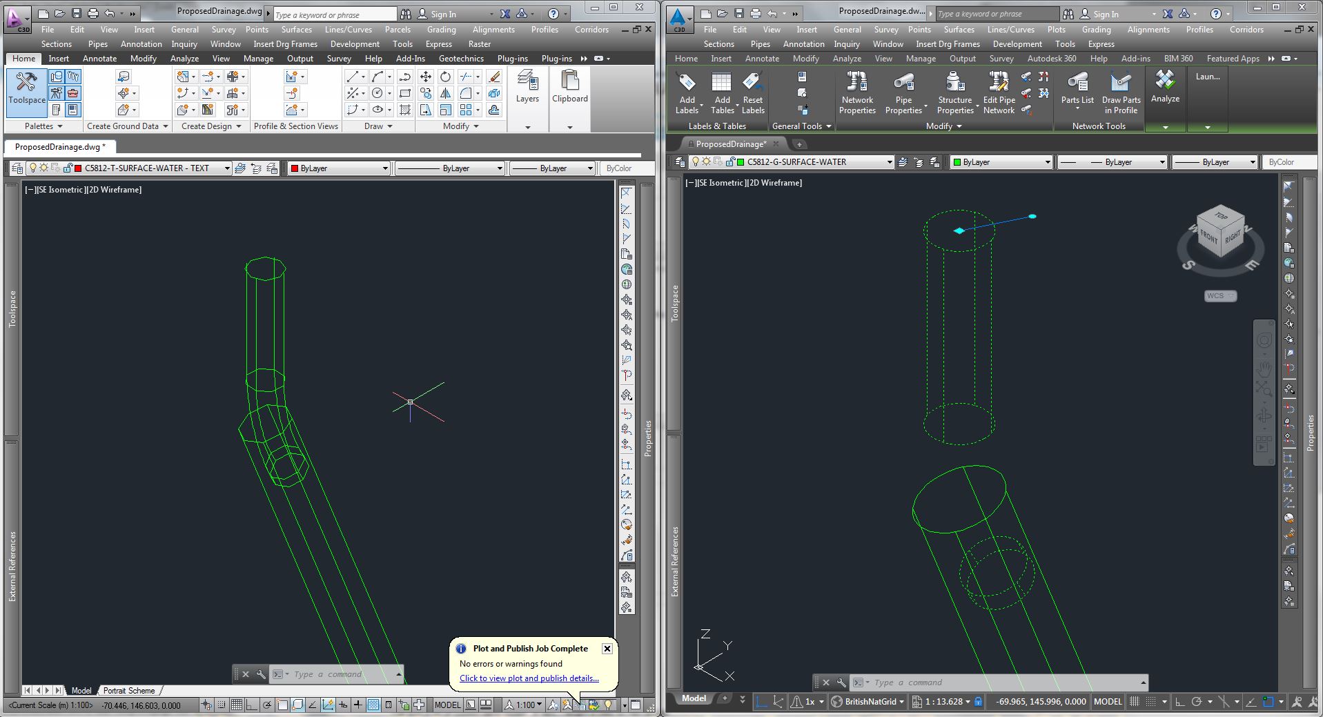 Unable to sweep on curve when creating an arc path pipe in Part Builder in Civil 3D