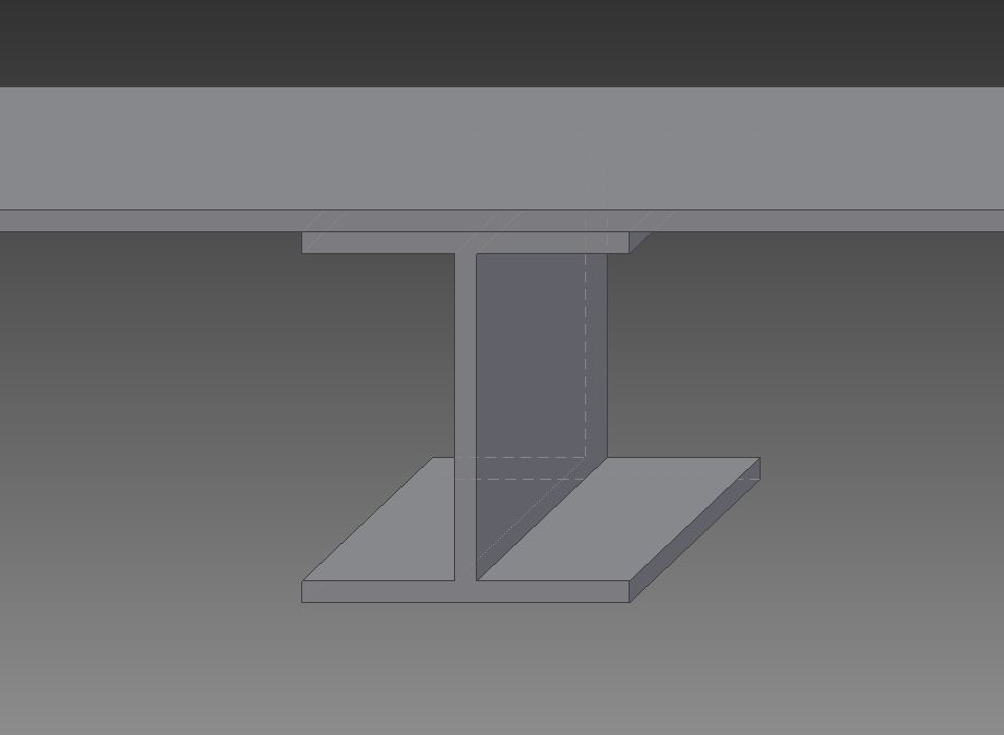 How to simplify a sheet metal plate with load stiffening Ibeams using