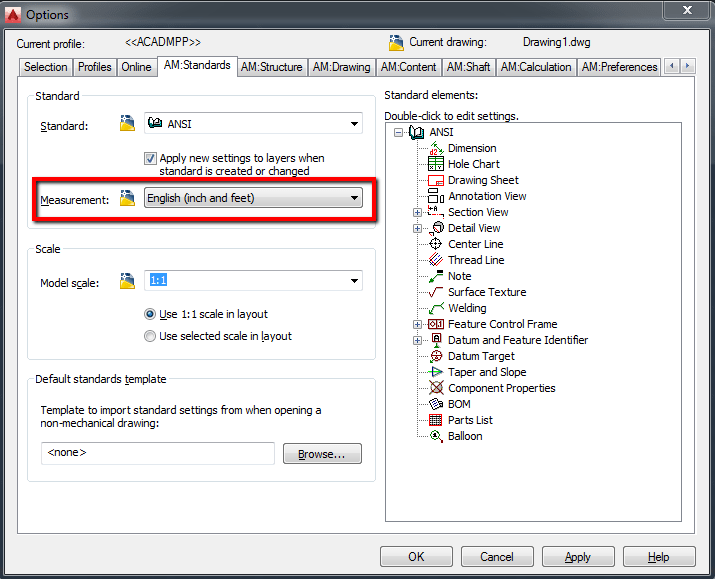 How to add custom scales to the AutoCAD Mechanical scale list