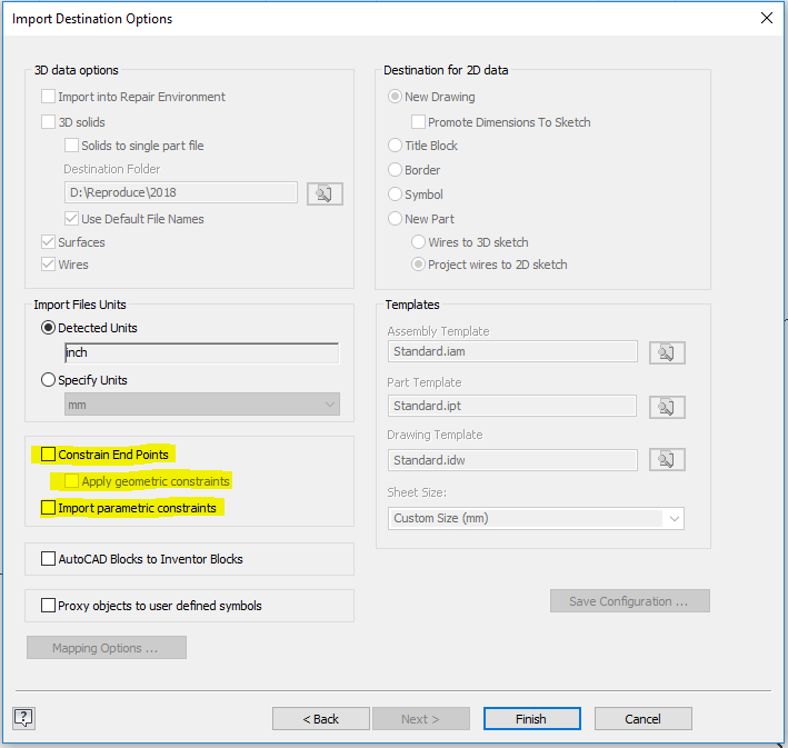 Trouble Lining Up Autocad Geometry After A Copy Paste Method From Autocad  Dwg To Inventor | Inventor | Autodesk Knowledge Network