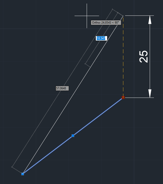 Grip stretching does not honor the entered value in AutoCAD