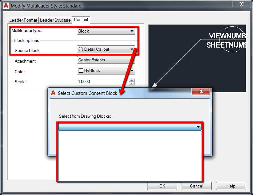 Cannot use certain blocks as multileader content in AutoCAD