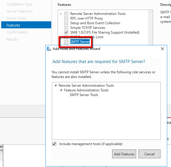 Como configurar um SMTP relay usando o Windows Server para o Vault ECO