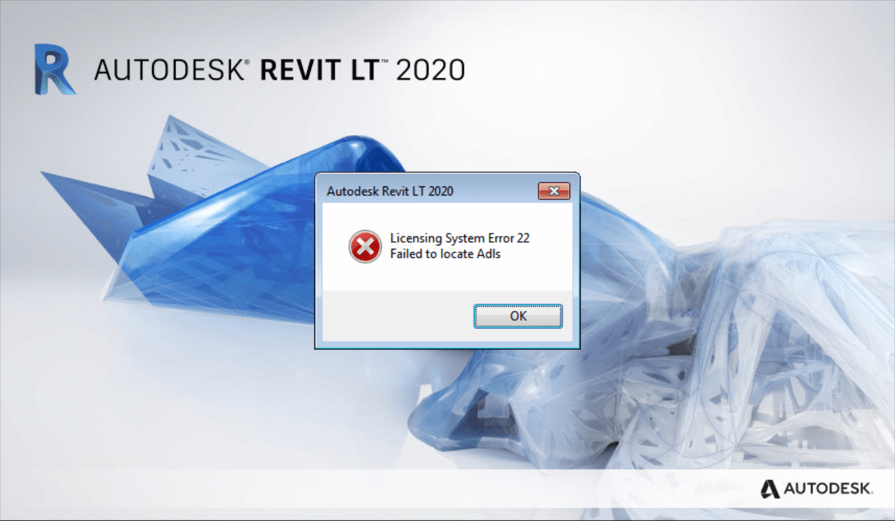 "Licensing System Error 22 Failed to locate Adls" when launching Revit