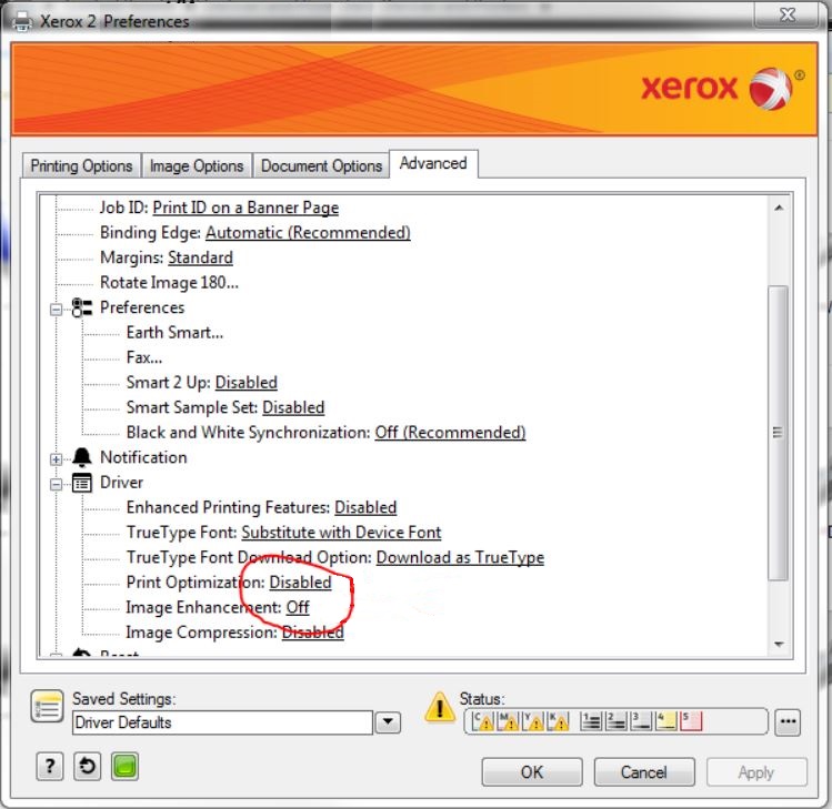 Unable to print directly from AutoCAD to Xerox printers