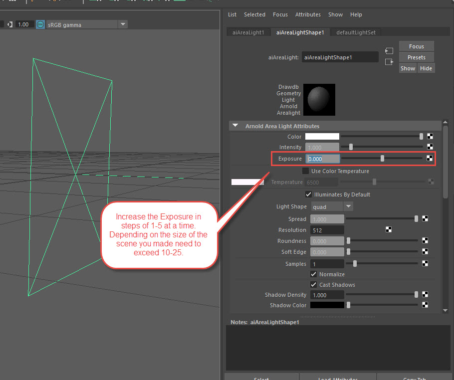 La lumière Arnold n'illumine pas les objets dans Maya