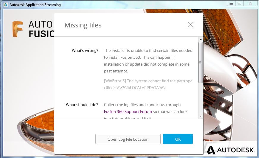 "[WinError 3] The system cannot find the path specified" when