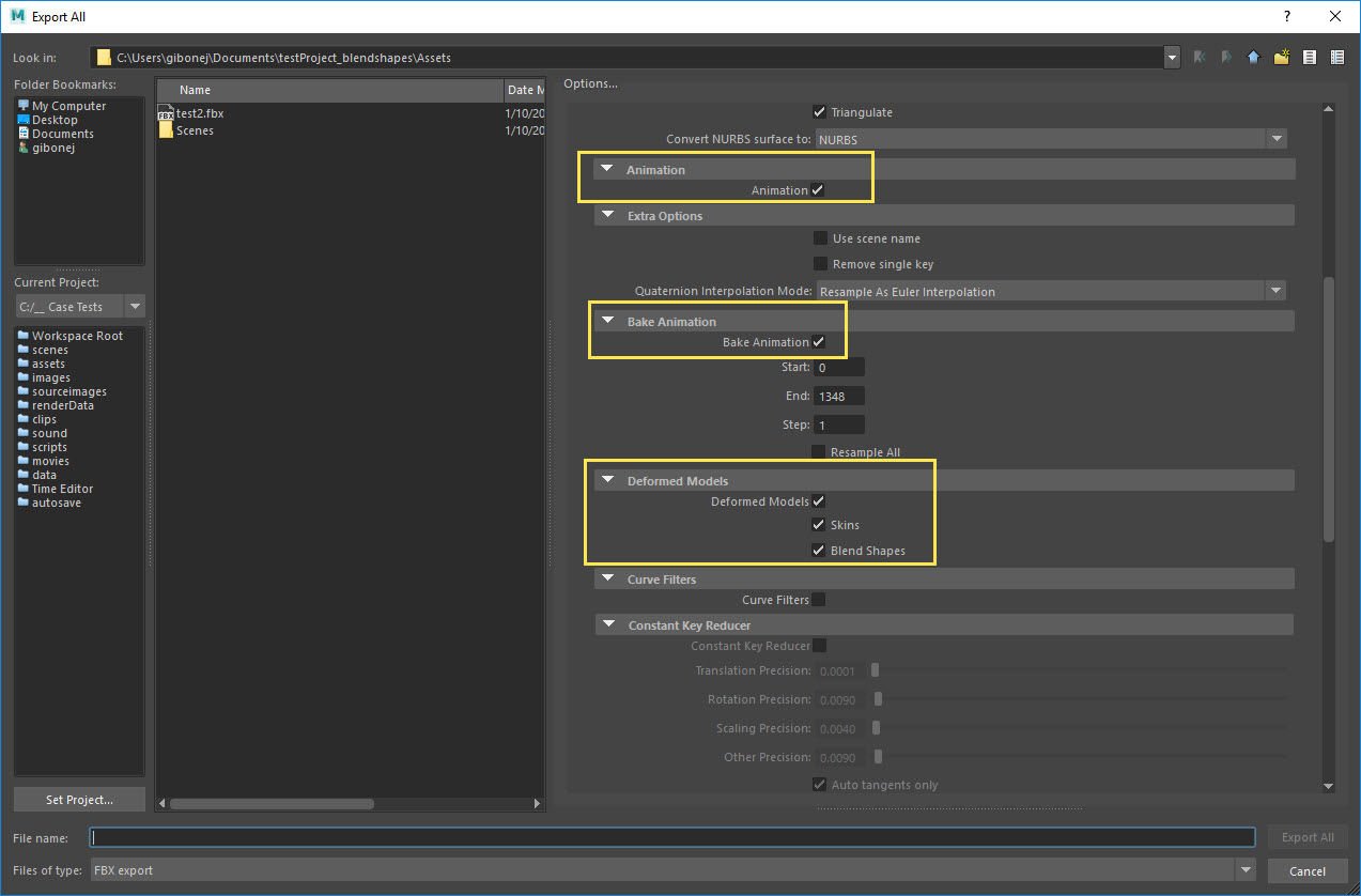 Maya FBXエクスポートにブレンドシェイプの静的法線データが含まれていない Maya Autodesk Knowledge Network