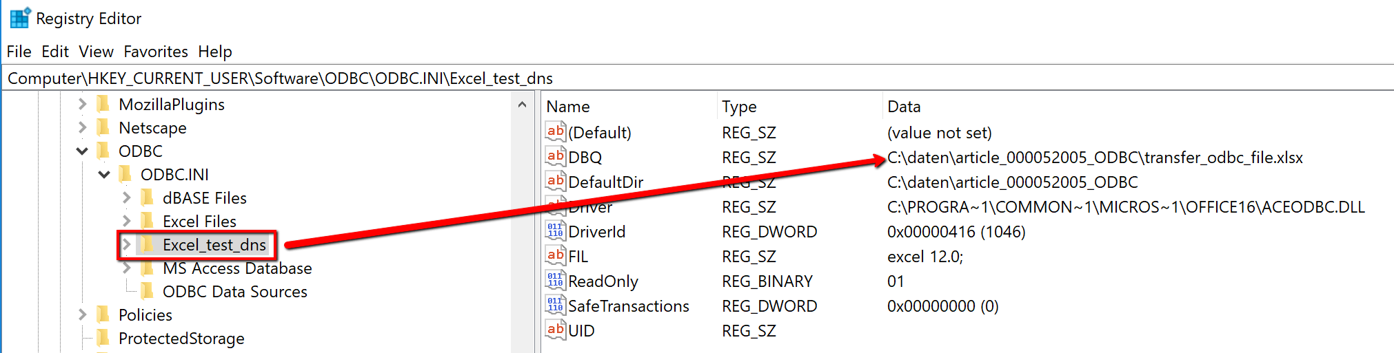 How to transfer ODBC data connections to another computer
