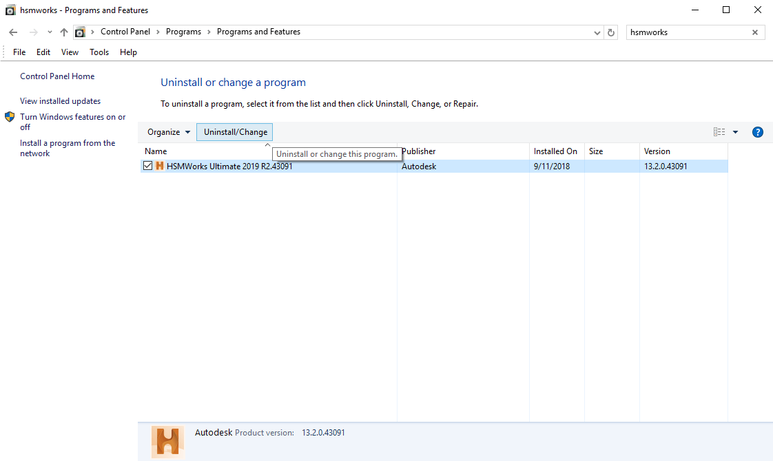How to do a clean uninstall of Autodesk HSMWorks