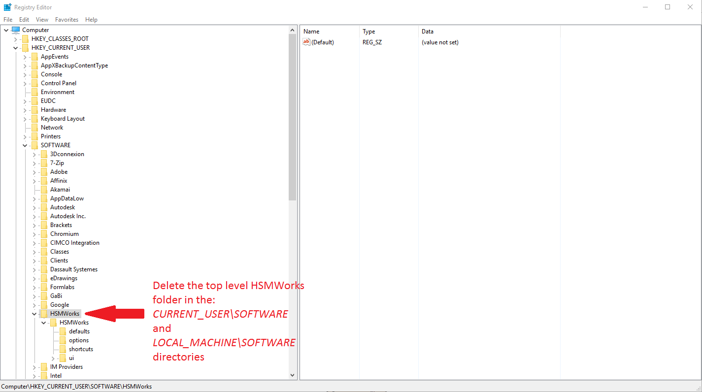 How to do a clean uninstall of Autodesk HSMWorks