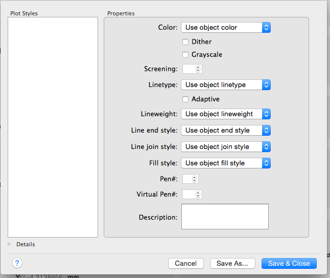 Plot style tables in AutoCAD for Mac shows up empty AutoCAD for Mac