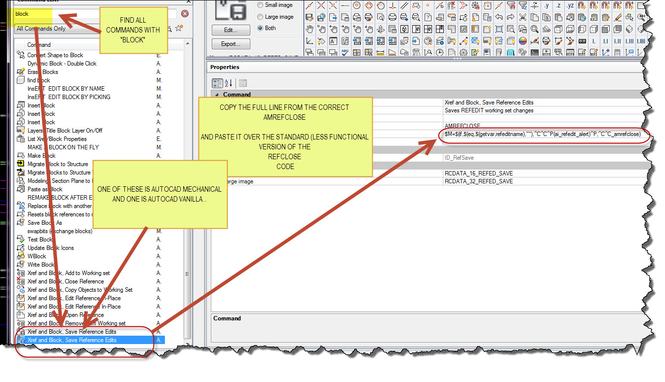 Closing a reference edit in AutoCAD Mechanical does not prompt to save