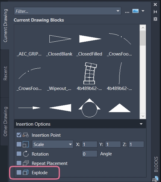Block cannot be exploded in AutoCAD or AutoCAD LT