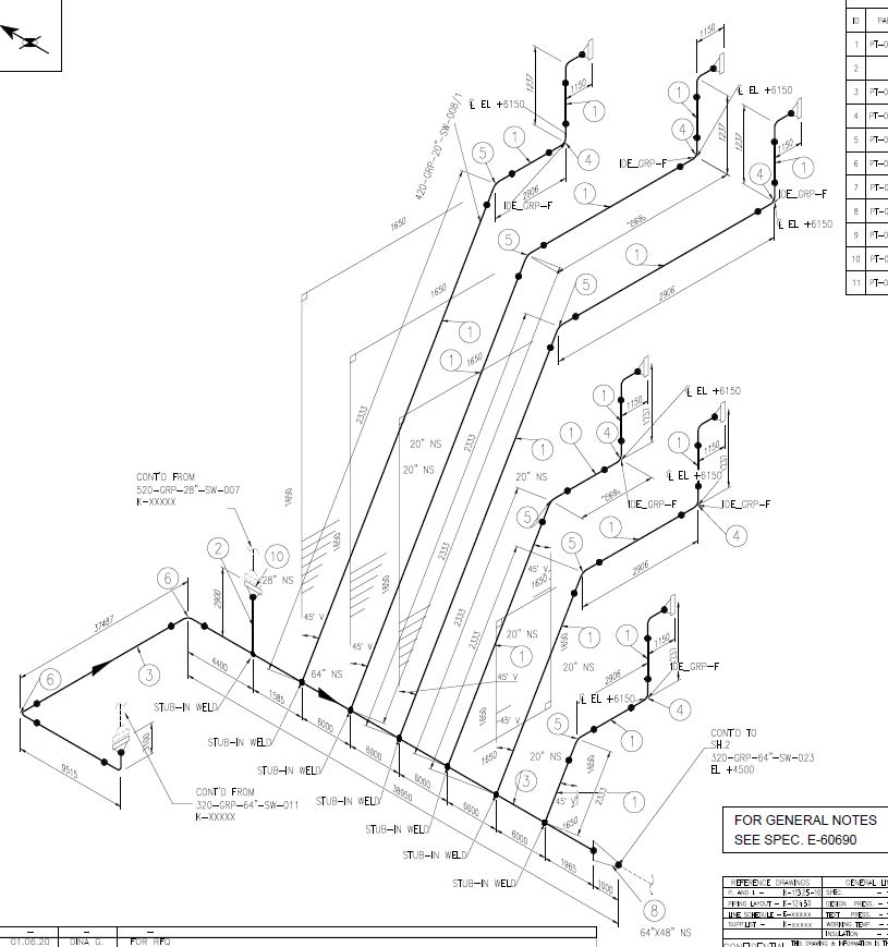 How to set branch pipes for isometric drawings be shown uniformly in