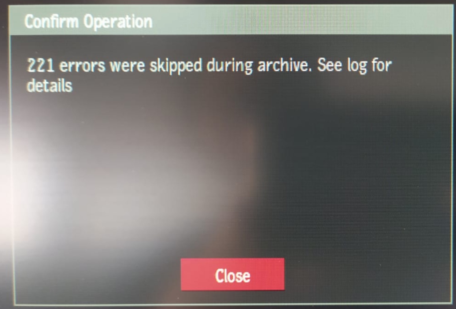 "Frame (fId) no such file or directory [I/O error] [I/O] error" archiving a project in Flame