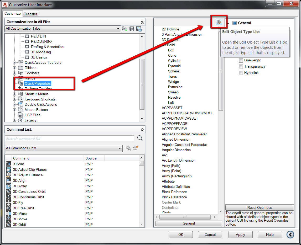 Quick Properties won't be shown for images in drawings of AutoCAD products