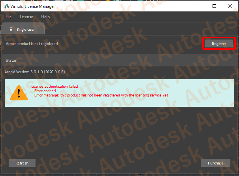 Arnold のライセンスの設定方法