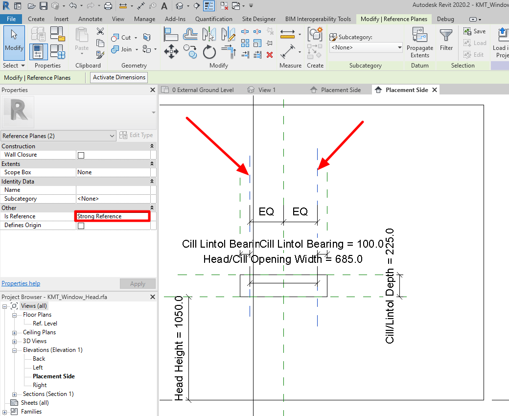 Cannot disable shape handles for Generic Family on the plane view in