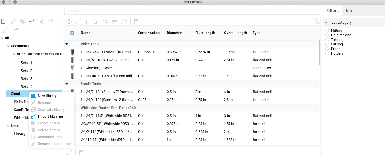 How to import a CAM Tool Library in Autodesk Fusion