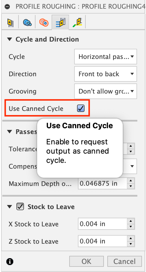How to use canned cycles for turning toolpaths in Fusion