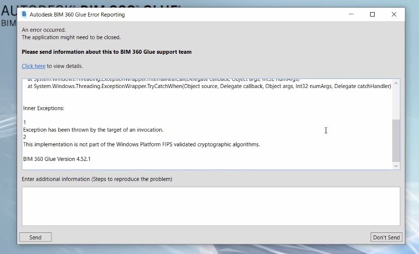 "Exception has been thrown by the target of an invocation" and when