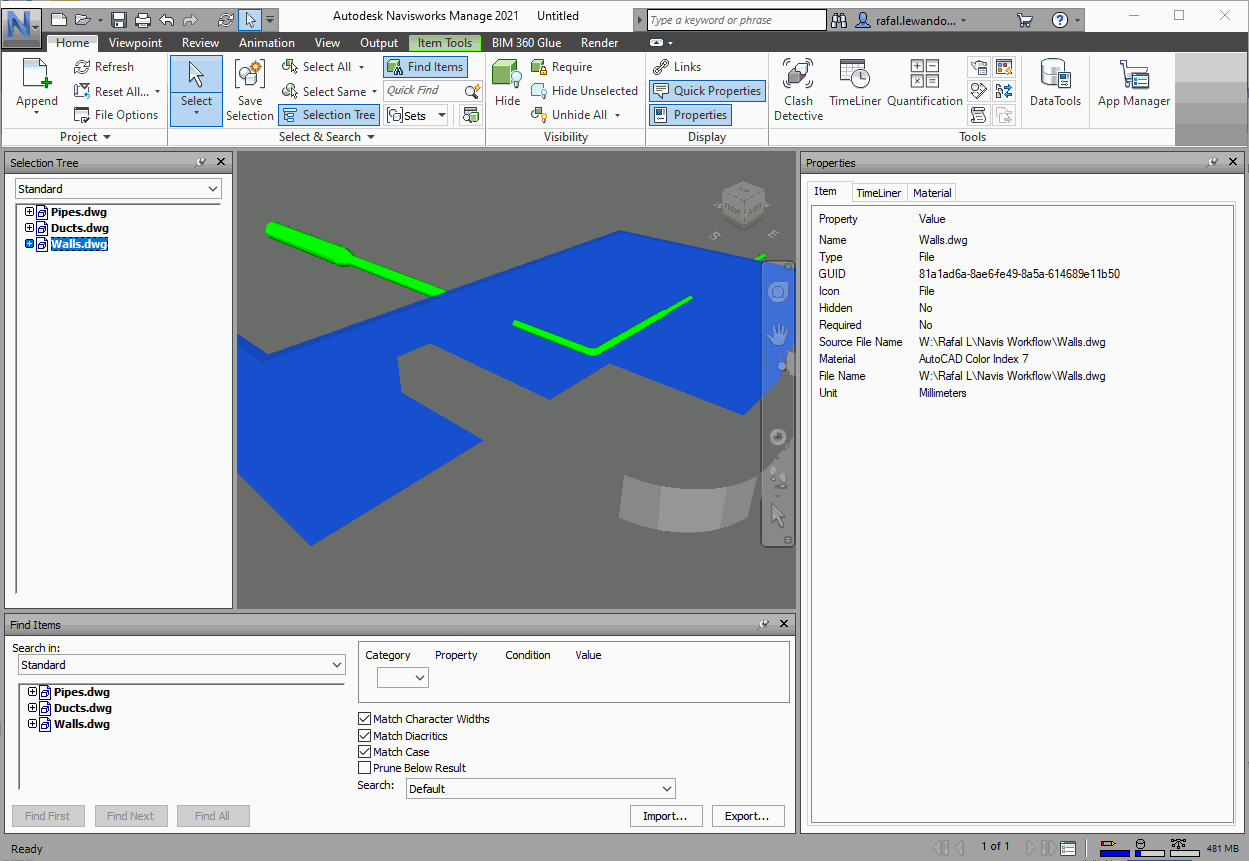 Linking files from BIM 360 in Navisworks using Desktop Connector Navisworks Products