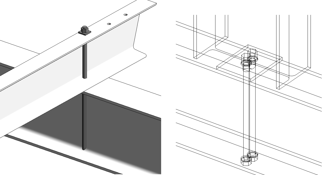 Los tornillos de conexión se cierran uno al otro después de exportar