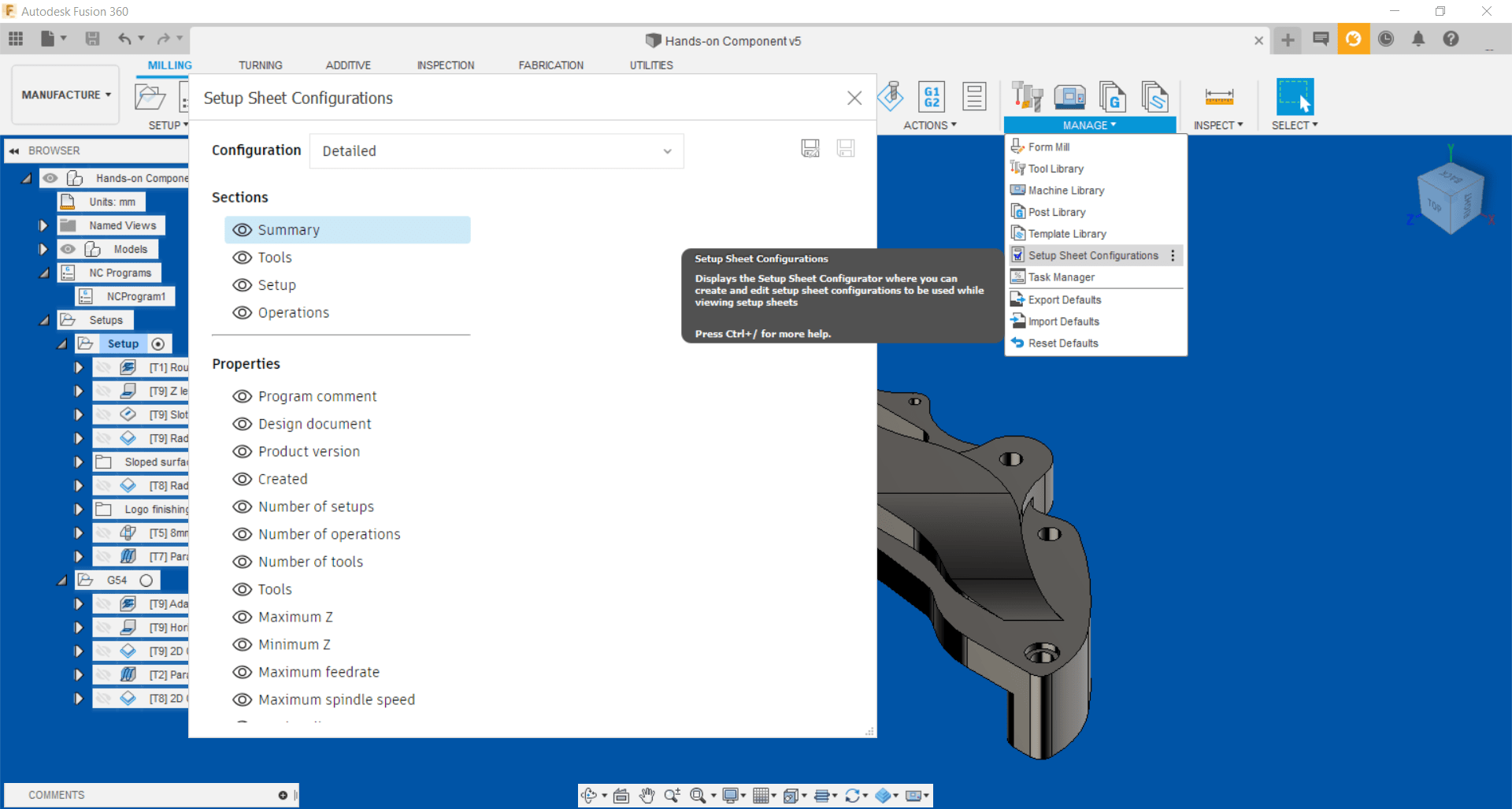 How to customize CAM Setup Sheets in Fusion 360 Fusion 360 Autodesk