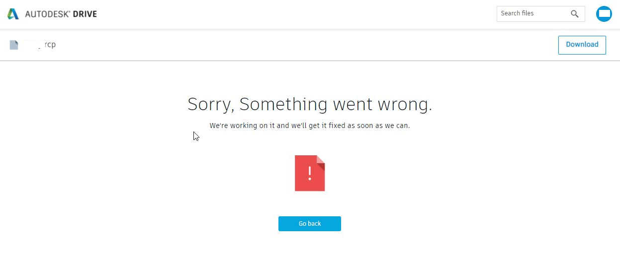 Erreur "Désolé, une erreur s'est produite" lors de la tentative d