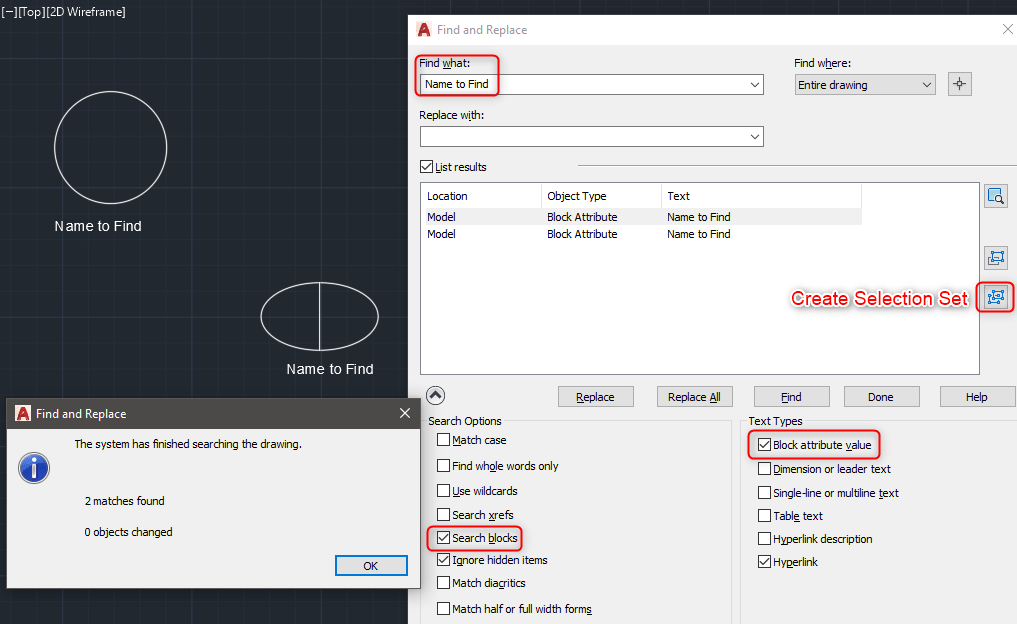 How to select different blocks by the same attribute name in AutoCAD