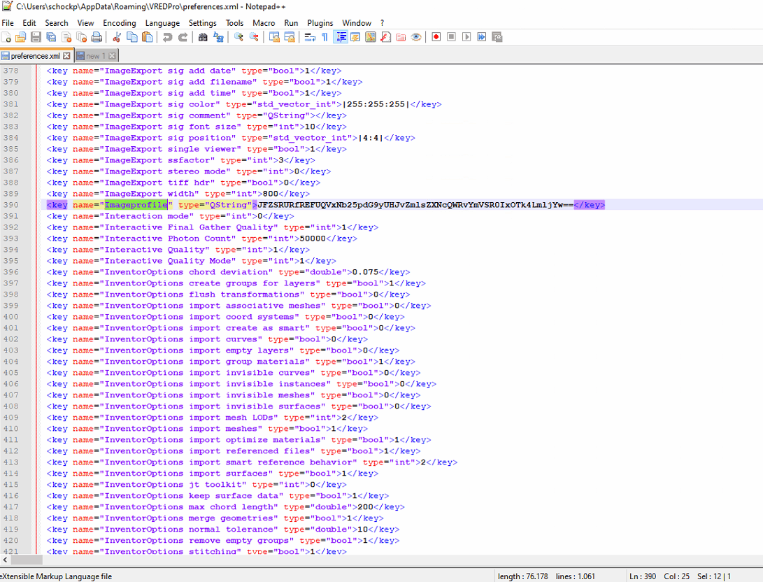 How to distribute color profiles across different machines using VRED