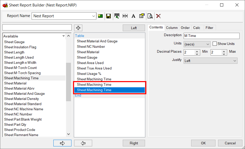 How to add extra time and cost for the sheet change between nests in